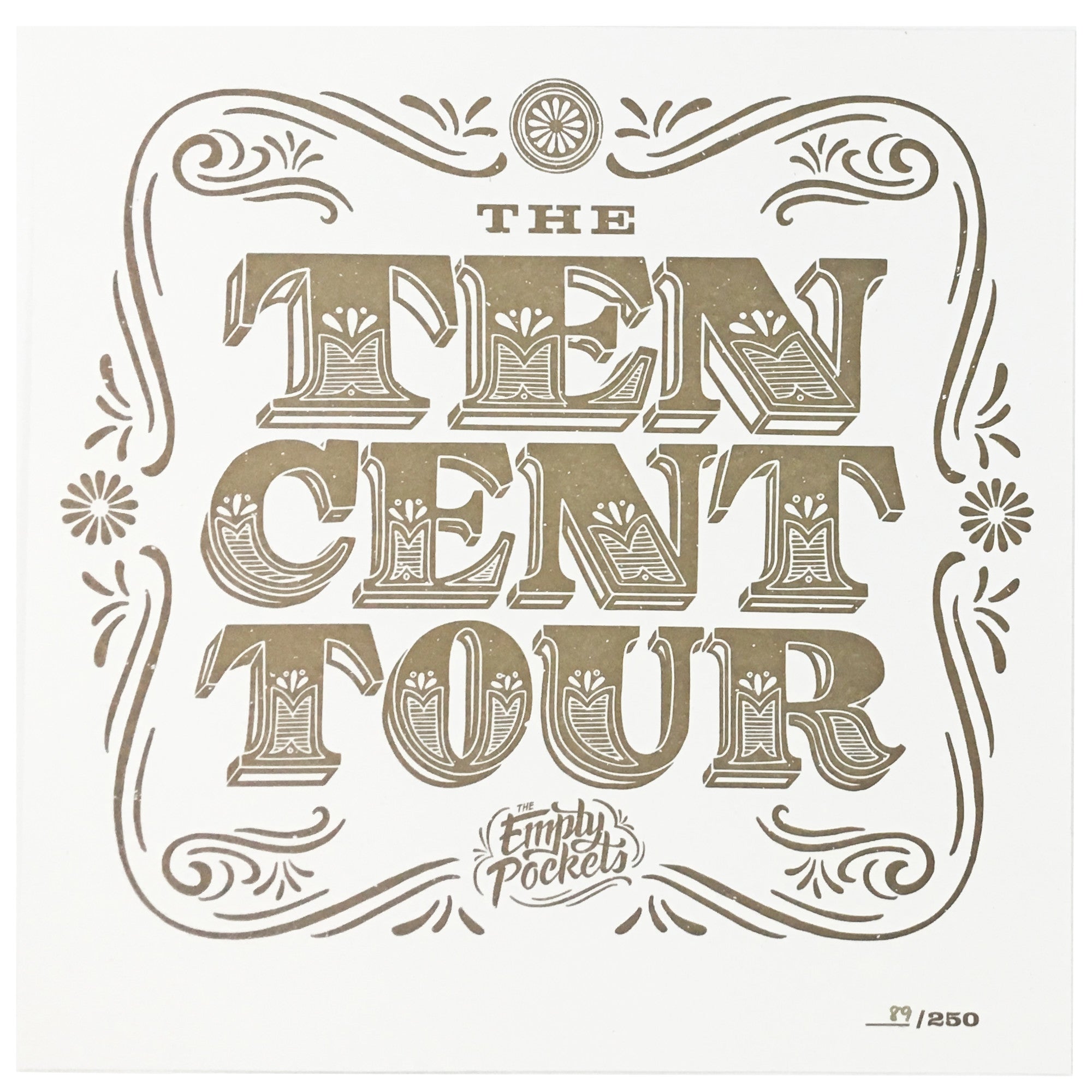 The Ten Cent Tour Letterpress Poster