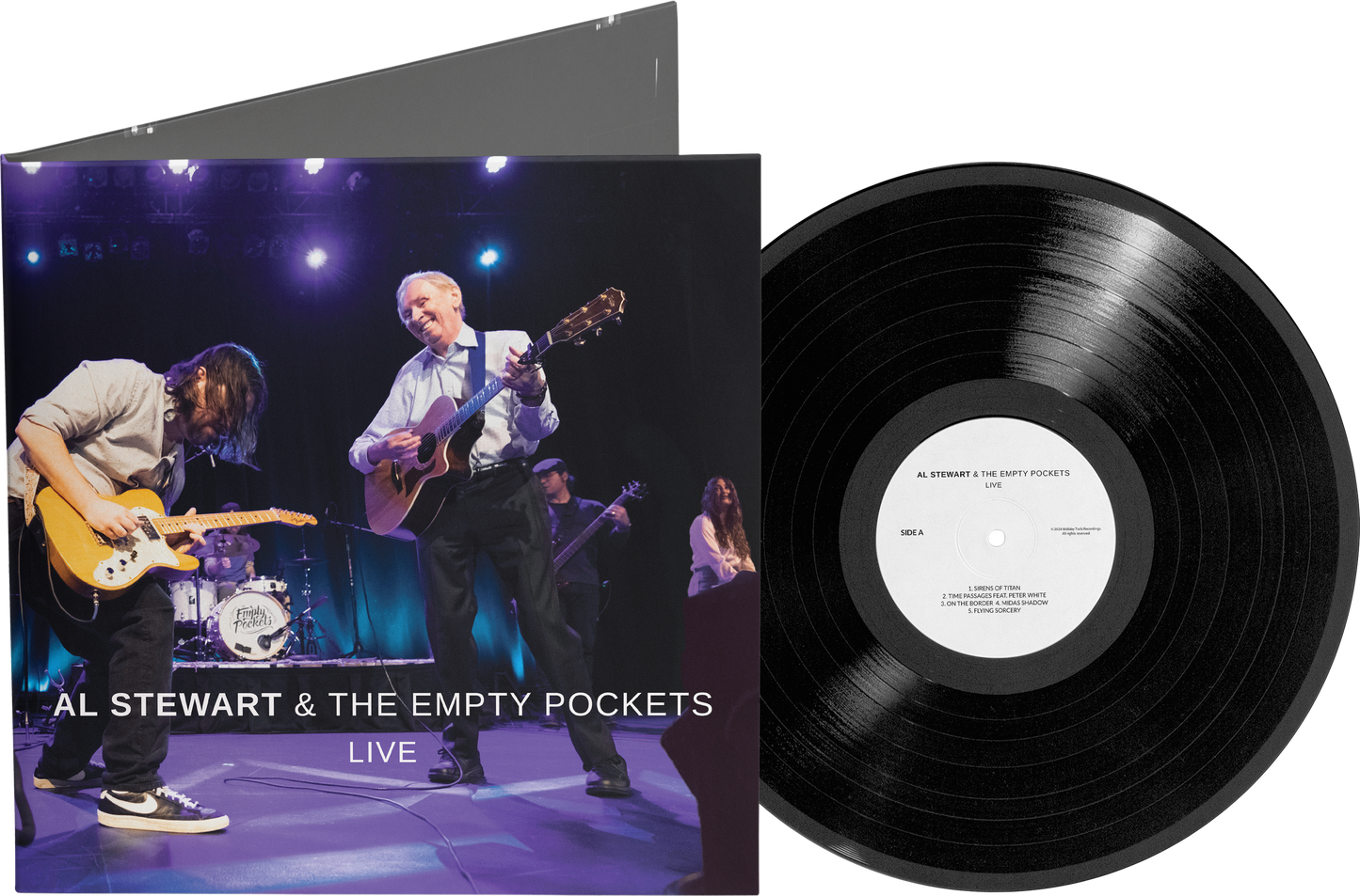 Autographed Al Stewart & the Empty Pockets Live Vinyl