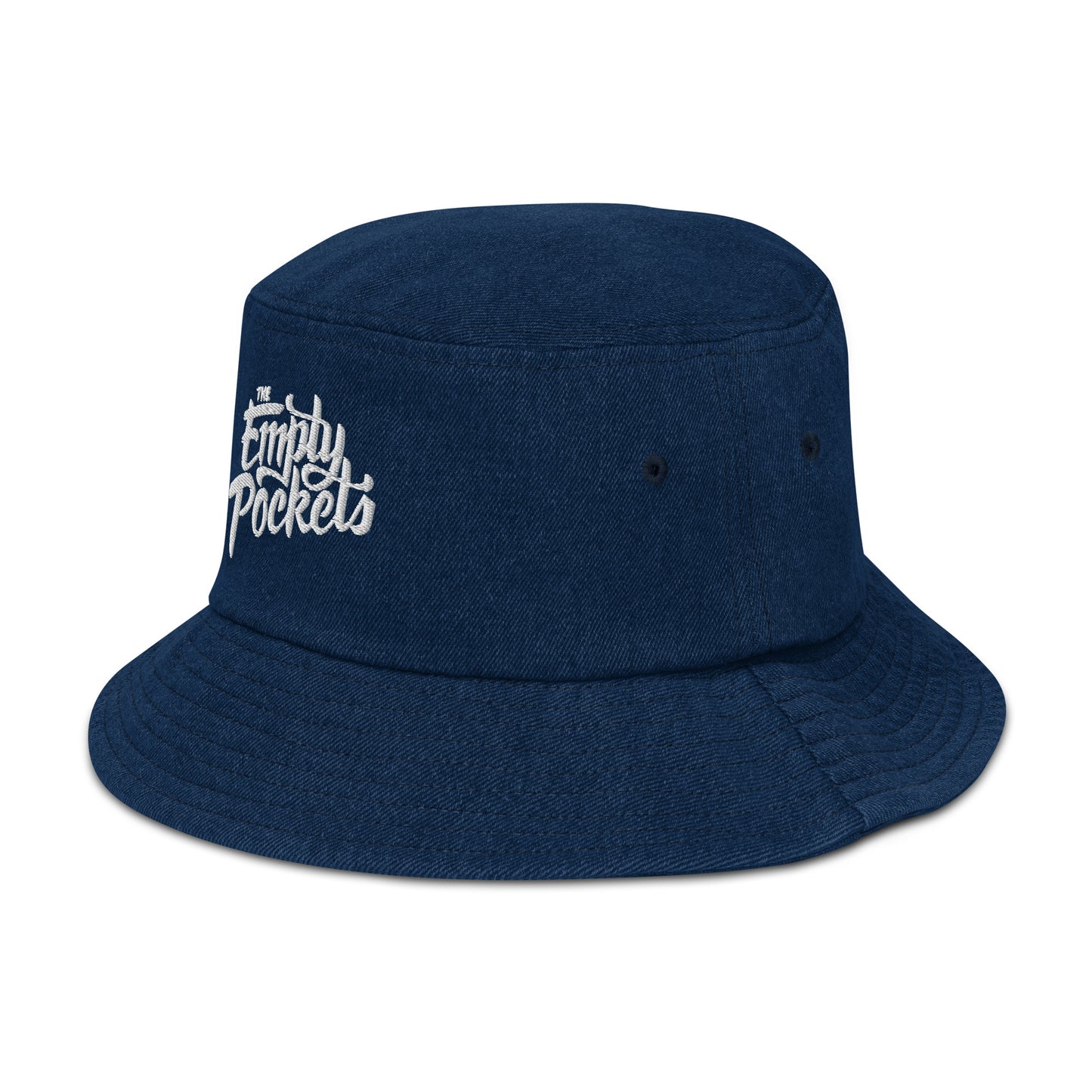 Empty Pockets Logo Denim Bucket Hat