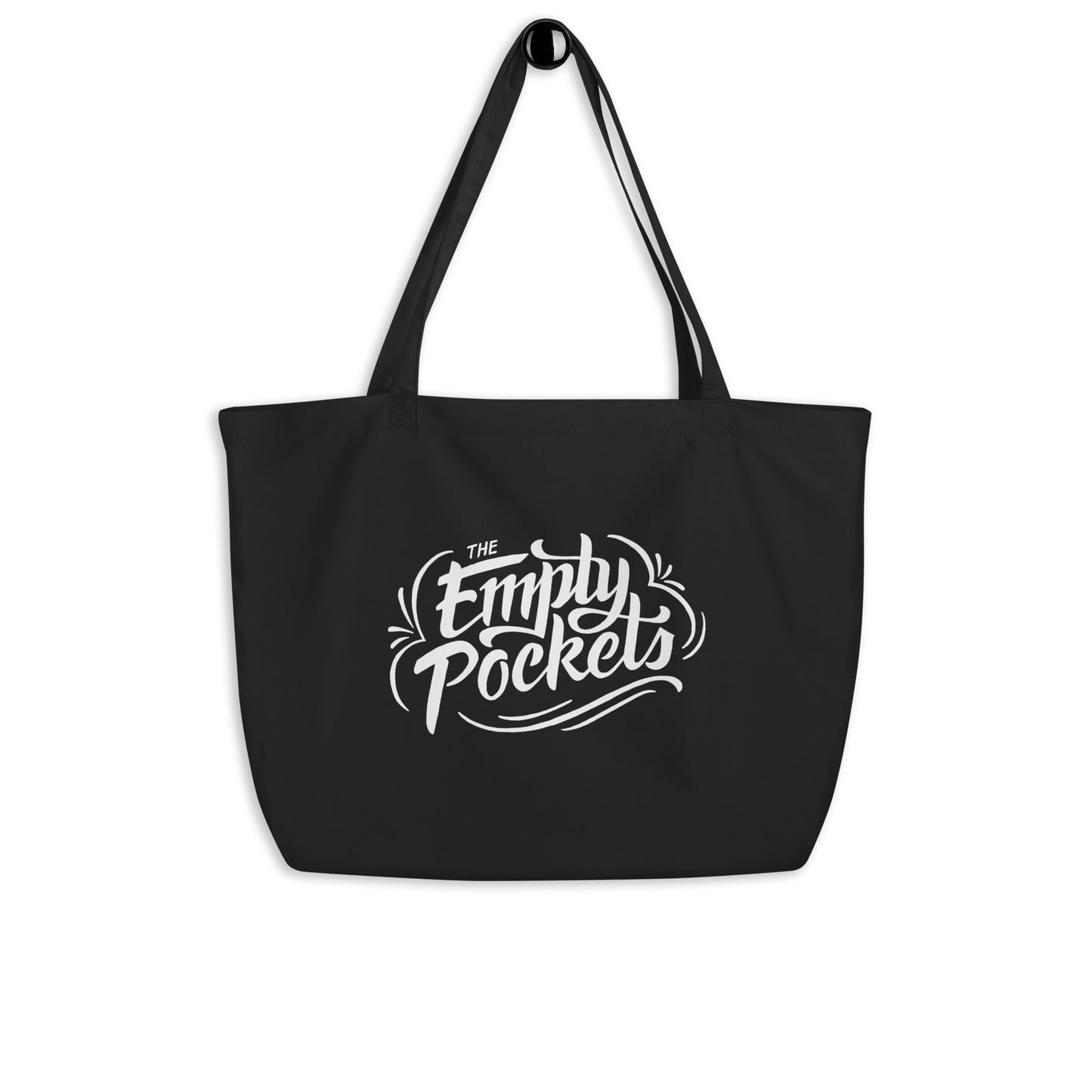 Empty Pockets Logo Large Organic Tote Bag