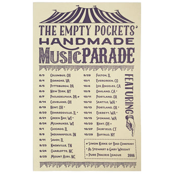 The Handmade Music Parade Tour Poster